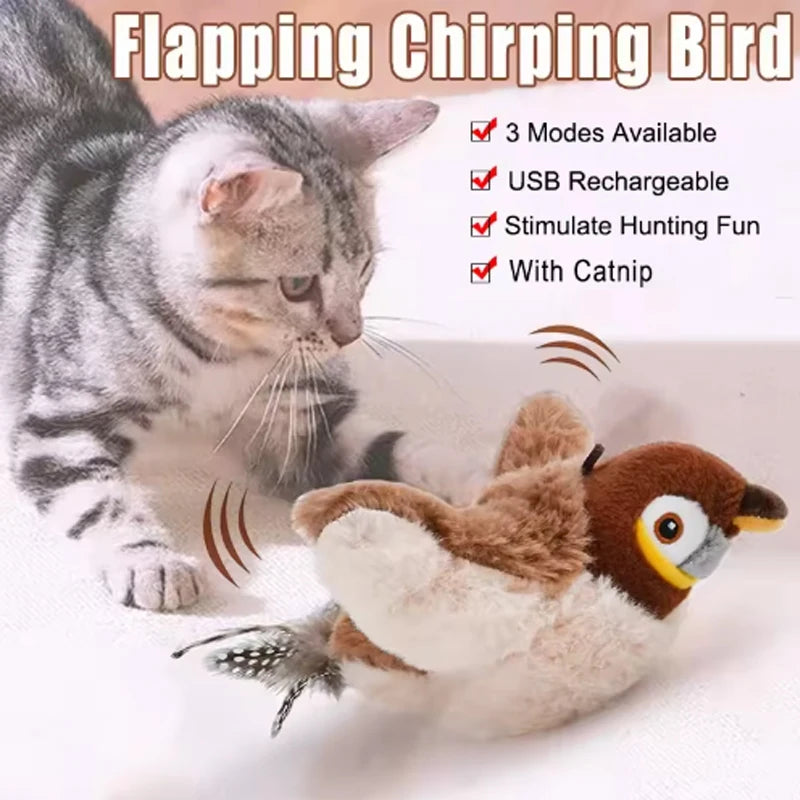 El Mensajero del Reino — Pájaro Interactivo para Gatos 🐦⚔️