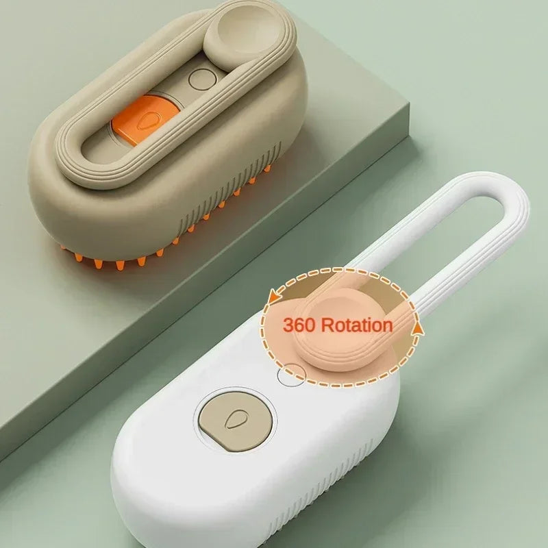 El Cepillo Vapor del Reino — Cepillo Vaporizador 3 en 1 para Perros y Gatos
