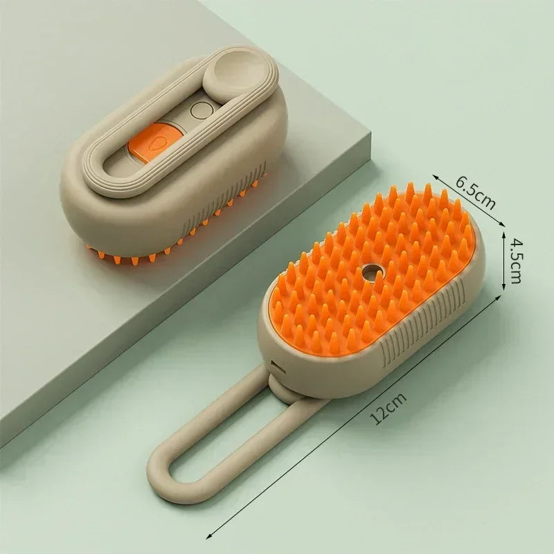El Cepillo Vapor del Reino — Cepillo Vaporizador 3 en 1 para Perros y Gatos