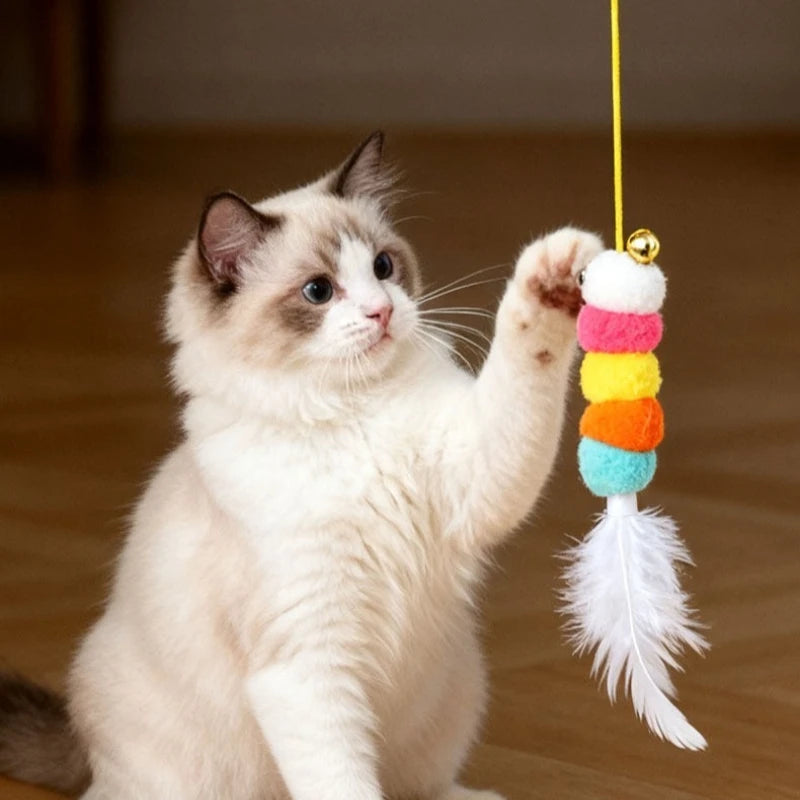 La Varita del Hechicero — Juguete de Plumas Automático para Gatos 🪄⚔️