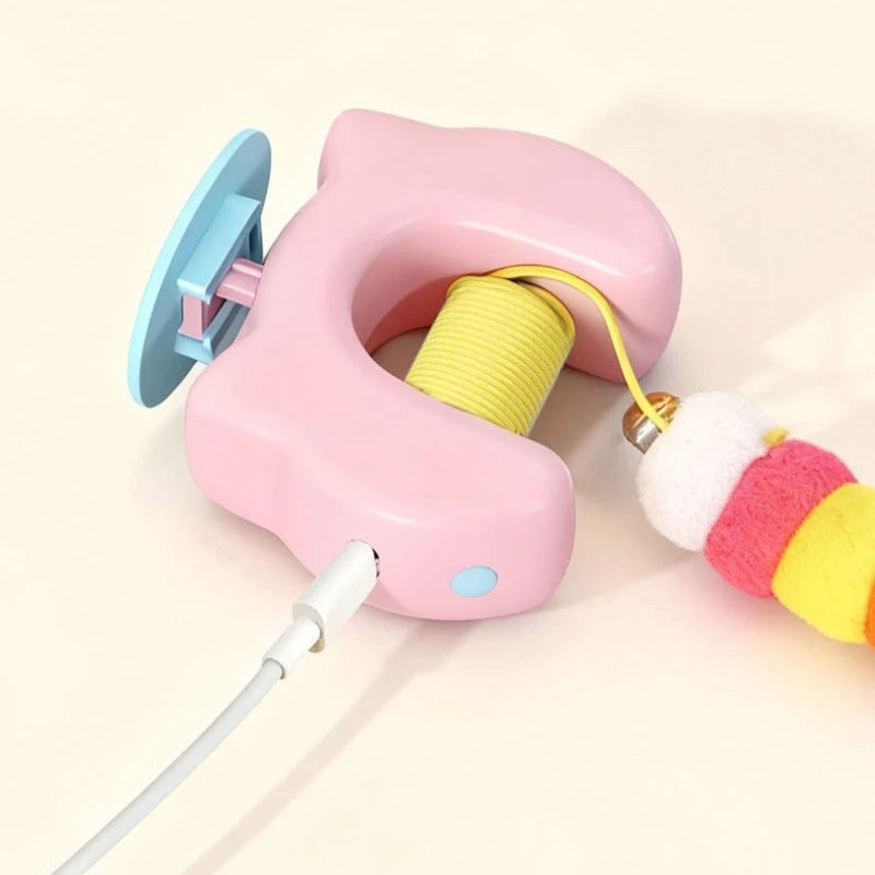 La Varita del Hechicero — Juguete de Plumas Automático para Gatos 🪄⚔️