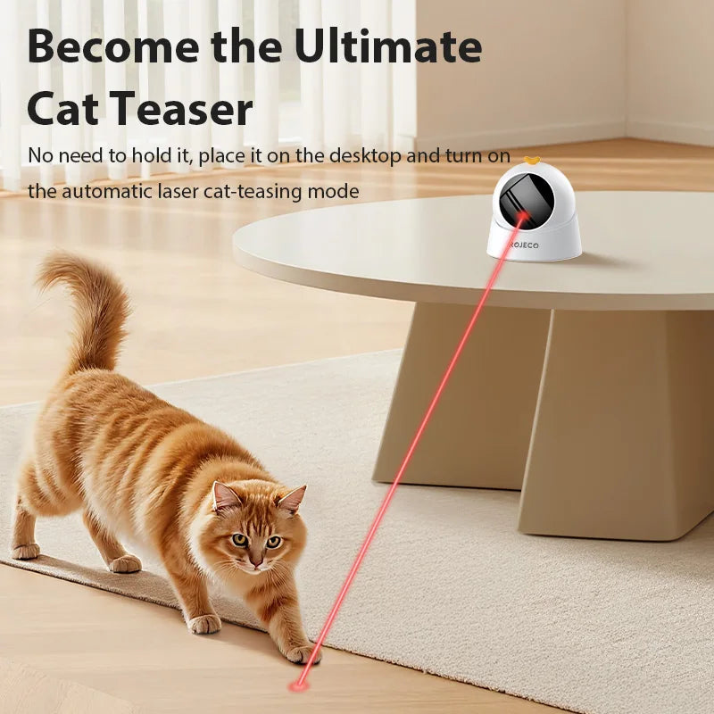 La Torre del Láser — Juguete Láser Automático 360° para Gatos 🔴⚔️