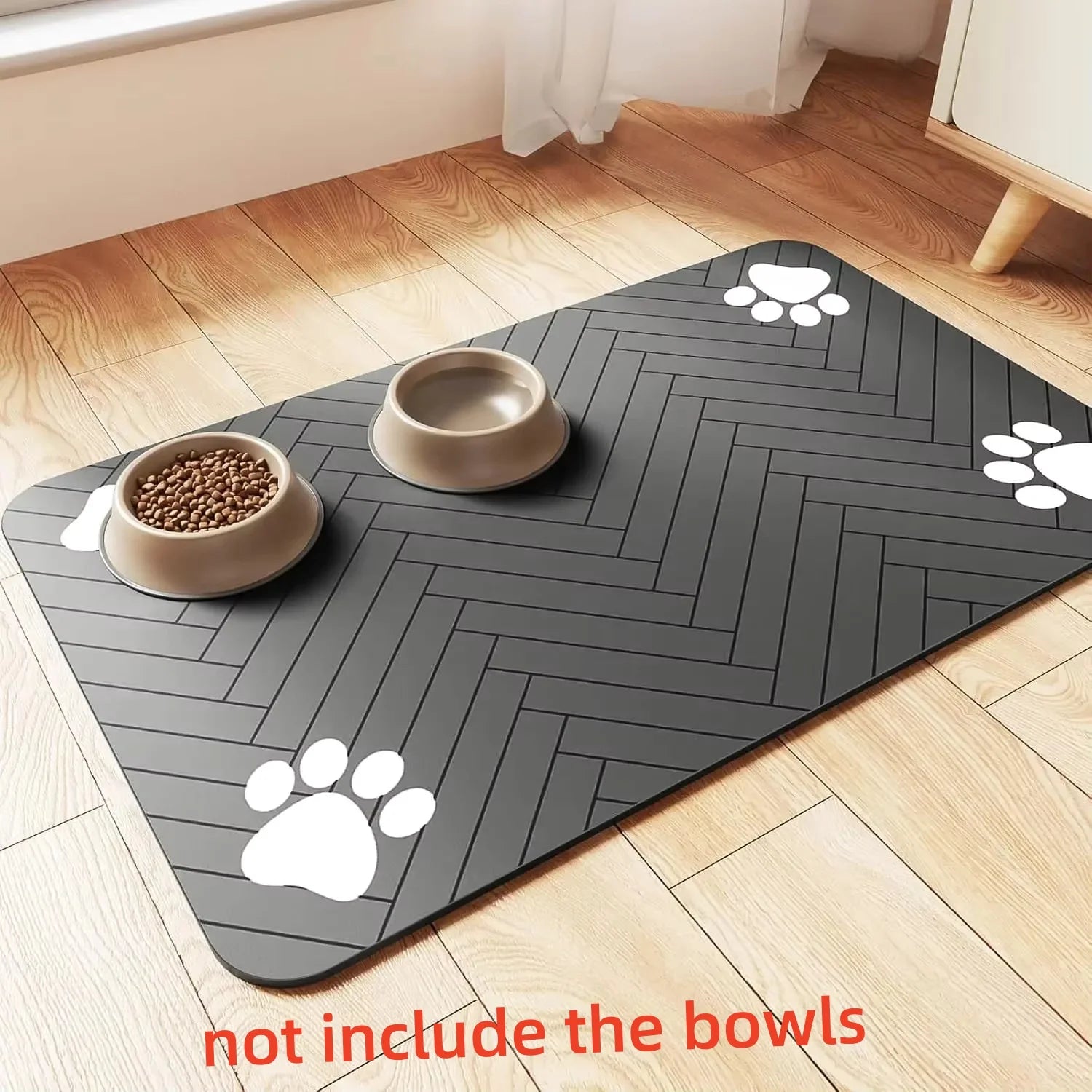 El Mantel del Festín Real — Alfombrilla Absorbente Antideslizante para Comedero de Perros y Gatos