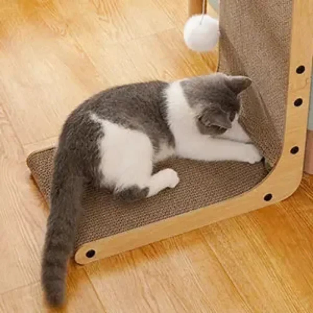 El Bastión del Reino — Rascador de Cartón en L para Gatos 🏰⚔️