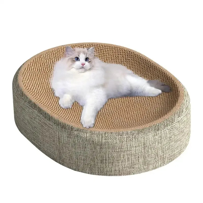 El Trono de Sisal — Rascador y Cama 2 en 1 para Gatos