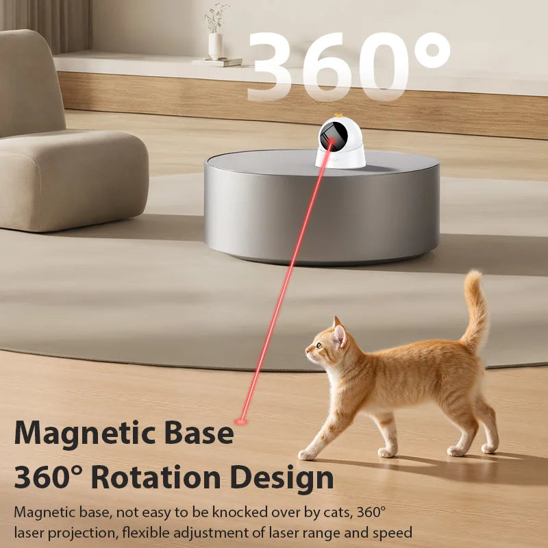 La Torre del Láser — Juguete Láser Automático 360° para Gatos 🔴⚔️