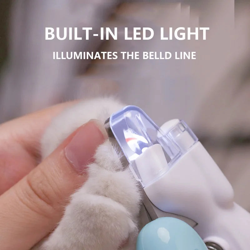 Cortauñas Profesional con Luz LED para Perros y Gatos