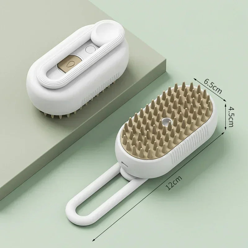 El Cepillo Vapor del Reino — Cepillo Vaporizador 3 en 1 para Perros y Gatos