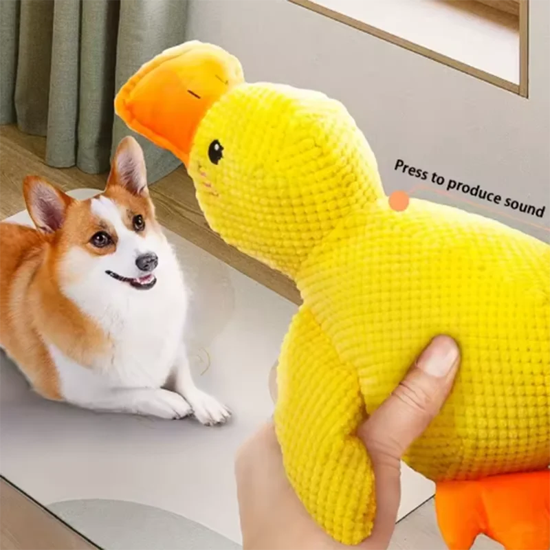 El Pato del Reino — Juguete de Peluche Interactivo para Perros 🦆⚔️
