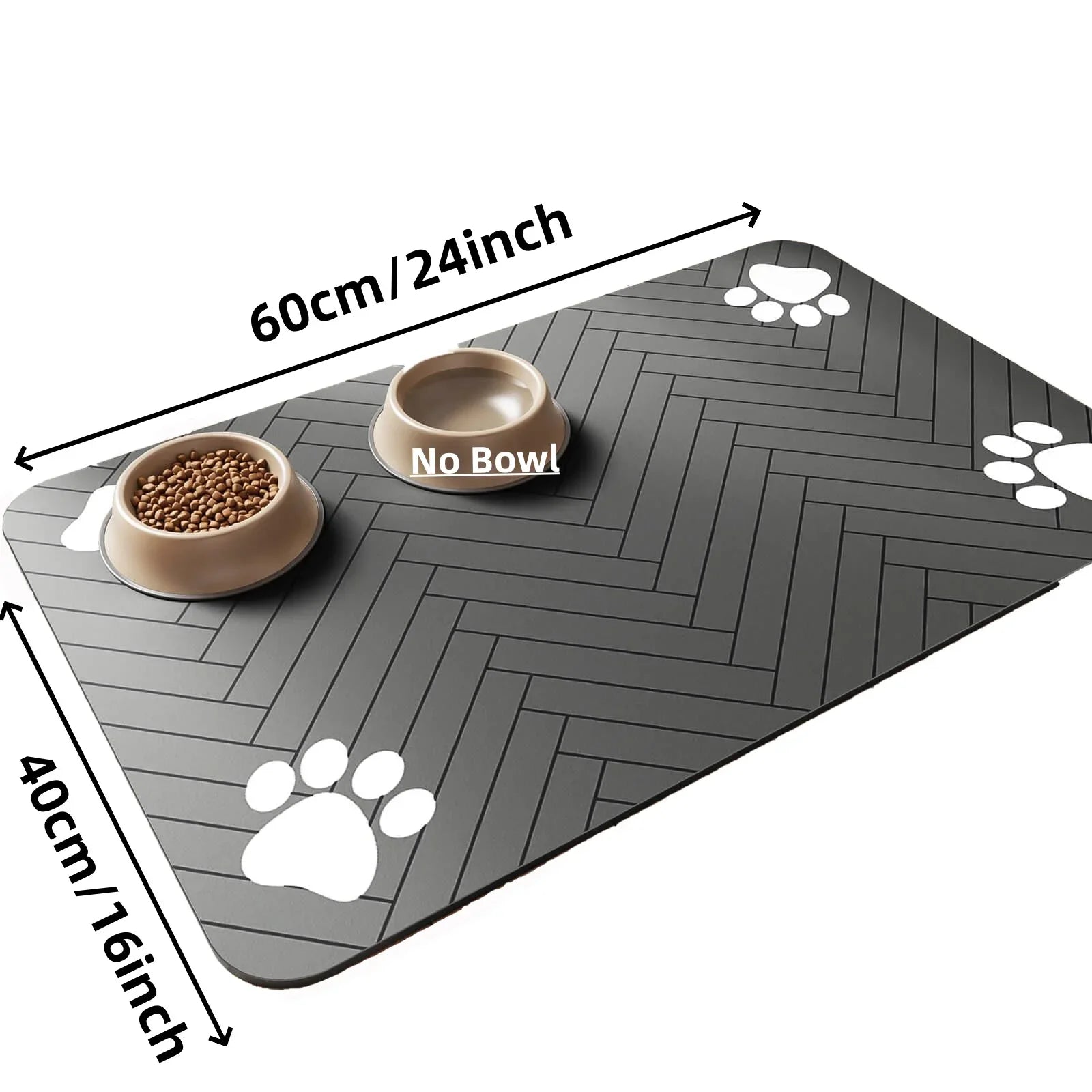 El Mantel del Festín Real — Alfombrilla Absorbente Antideslizante para Comedero de Perros y Gatos