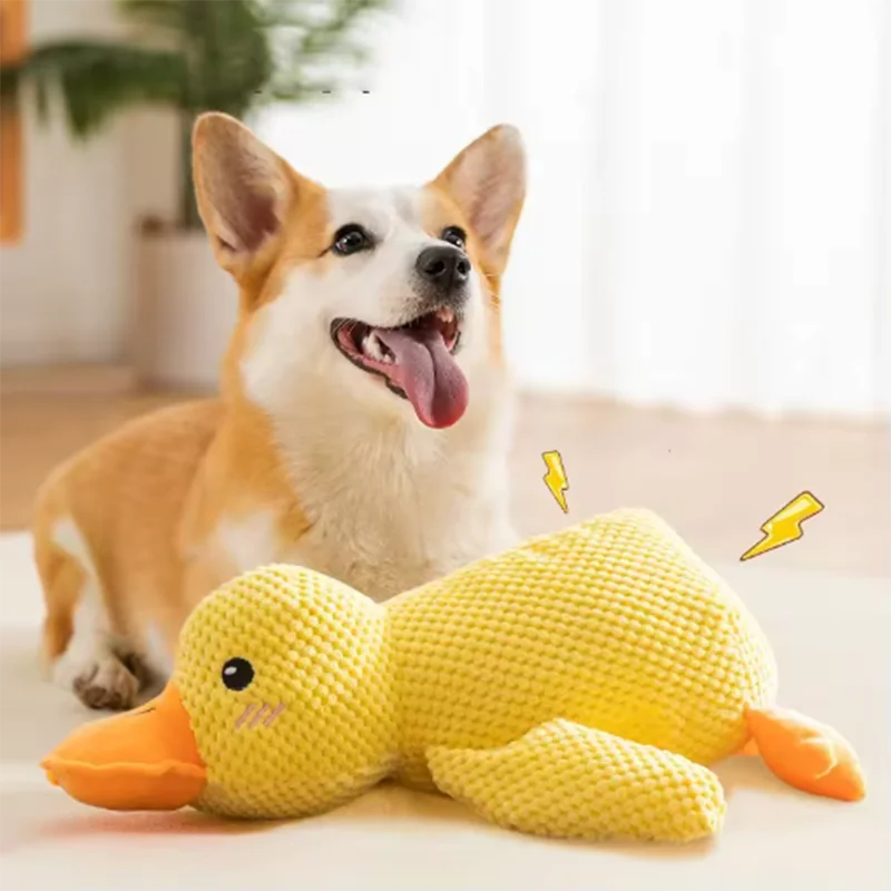 El Pato del Reino — Juguete de Peluche Interactivo para Perros 🦆⚔️