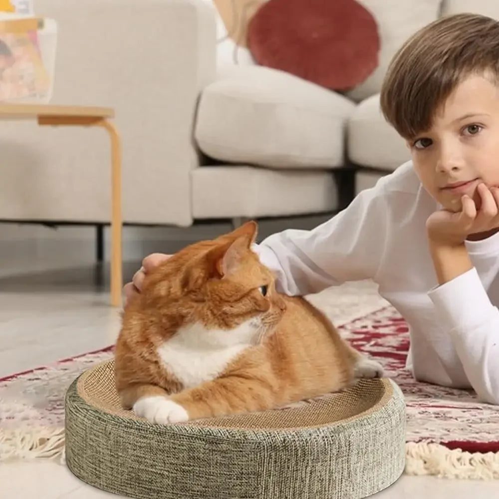El Trono de Sisal — Rascador y Cama 2 en 1 para Gatos