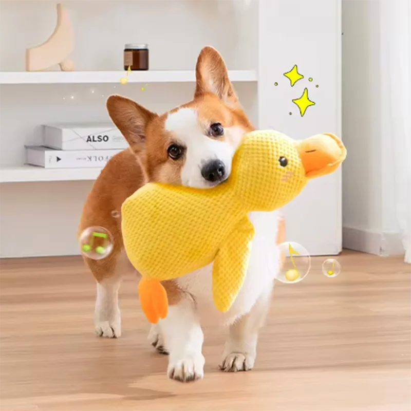 El Pato del Reino — Juguete de Peluche Interactivo para Perros 🦆⚔️