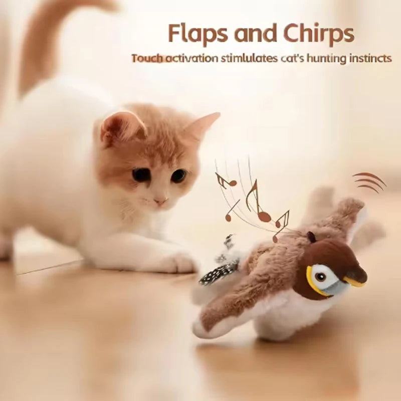 El Mensajero del Reino — Pájaro Interactivo para Gatos 🐦⚔️