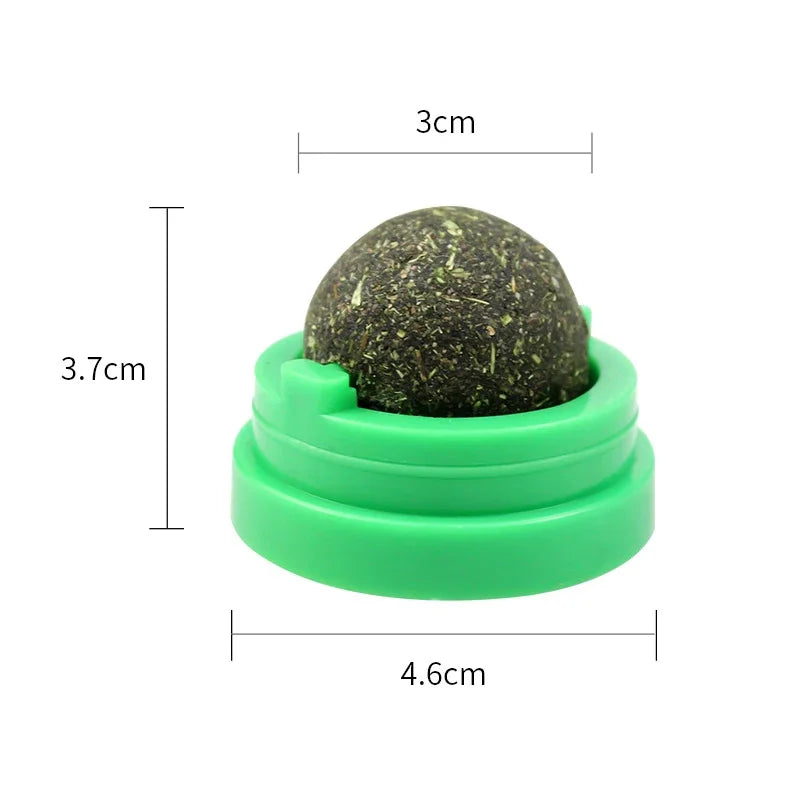 La Esfera de Hierba Gatera del Reino — Bola de Catnip Adhesiva para Gatos